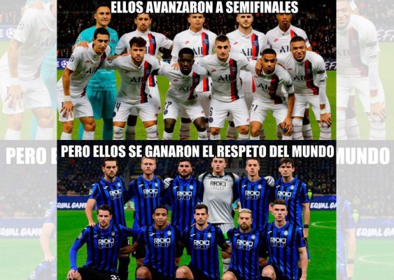 Graciosos memes por la milagrosa clasificación del PSG vs Atalanta