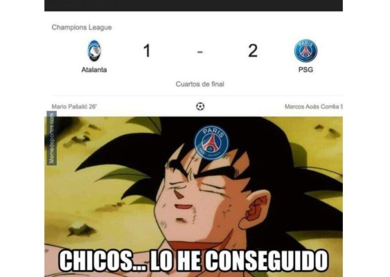 Graciosos memes por la milagrosa clasificación del PSG vs Atalanta