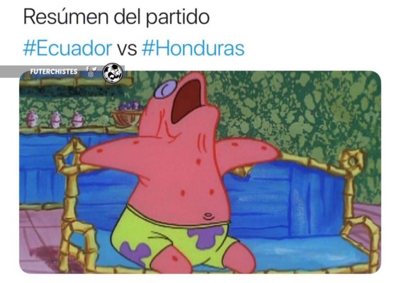 Divertidos memes dejó el empate entre Honduras vs Ecuador