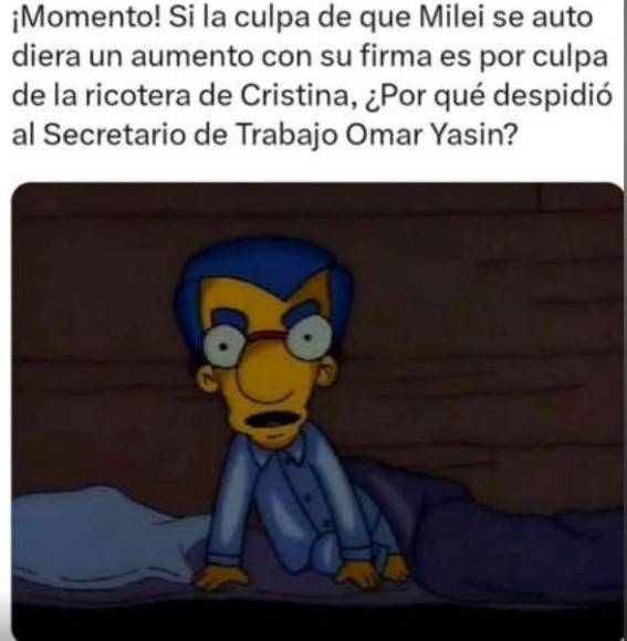 Javier Milei se subió el salario y los argentinos lo atacan con memes