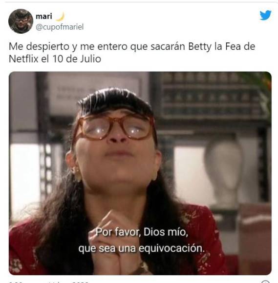 “Yo soy Betty, la fea” salió del catálogo de Netflix y las redes estallan con memes