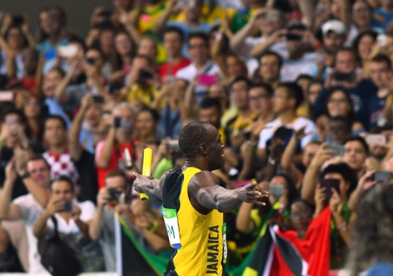 Imágenes de Usain Bolt en su última competencia en los Juegos Olímpicos de Rio 2016