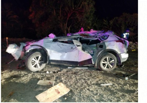 Las imágenes del fatal accidente que dejó al menos 8 muertos en Las Mercedes, Comayagua