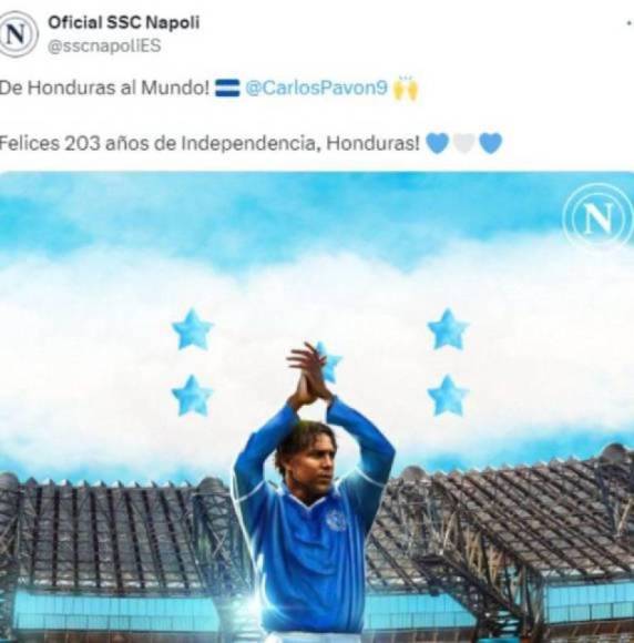 Cinco clubes de Europa sorprenden y felicitan a Honduras por Día de la Independencia