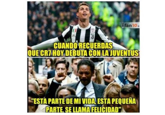 Los memes más divertidos de Cristiano Ronaldo y su debut con la Juventus ante Chievo