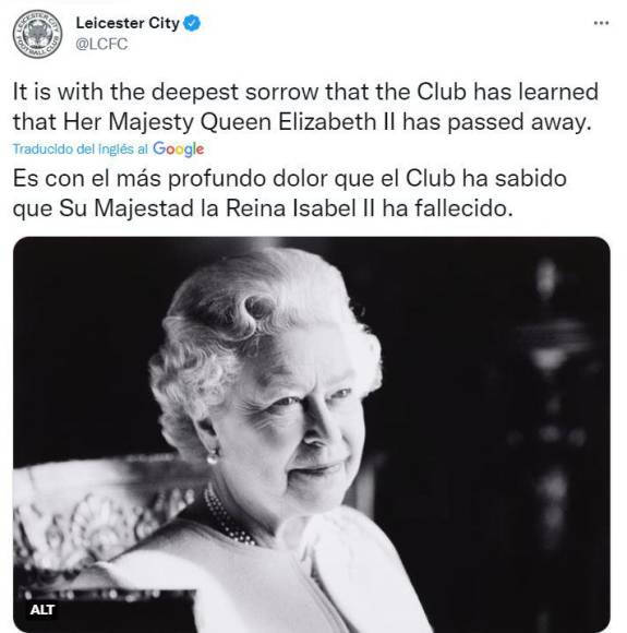 Muestras de pesar: Así llora el fútbol inglés la muerte de Isabel II