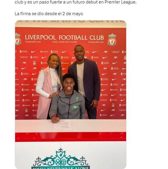 Lo que dicen los medios sobre primer contrato de Keyrol Figueroa con el Liverpool