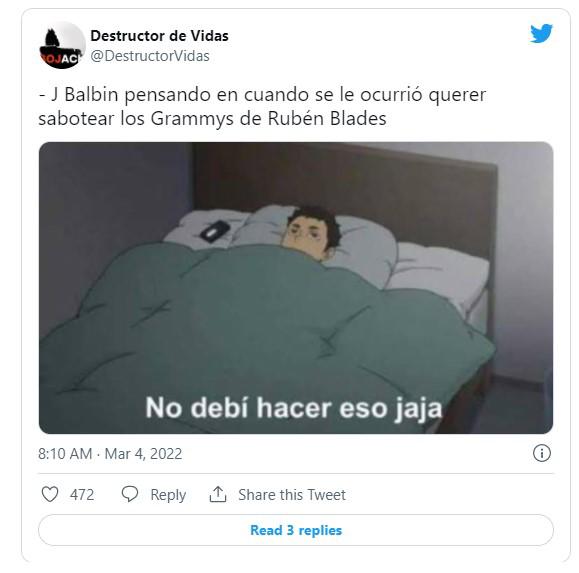 El rap de Rubén Blades deja imperdibles memes contra J Balvin