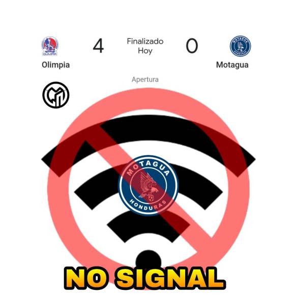 Los imperdibles memes que destrozan a Motagua tras humillante goleada ante Olimpia