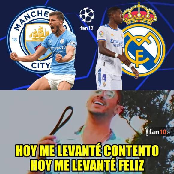 Los divertidos memes que dejó el partidazo entre Manchester City y Real Madrid