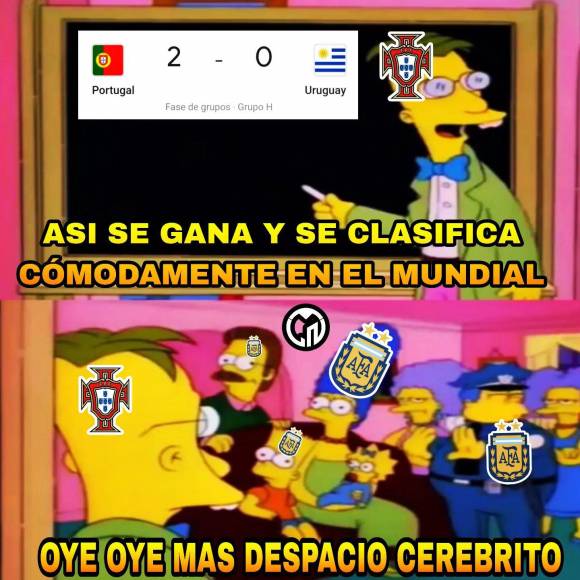 Los divertidos memes que dejó el triunfo de Portugal 2-0 sobre Uruguay