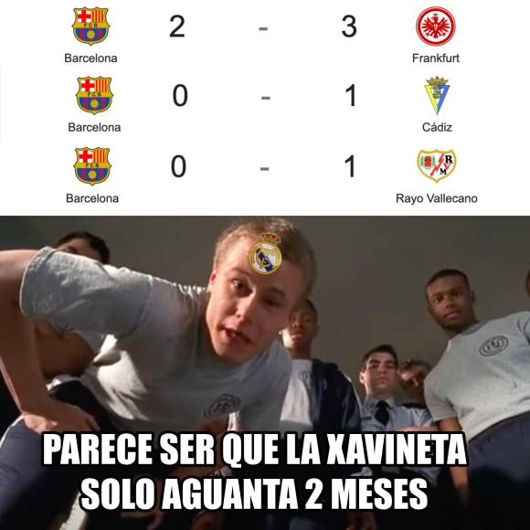 Xavineta: Los memes que dejó la derrota del Barcelona ante el Rayo Vallecano