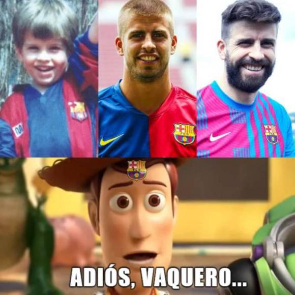 Los mejores memes que dejó el último partido de Piqué en el Barcelona