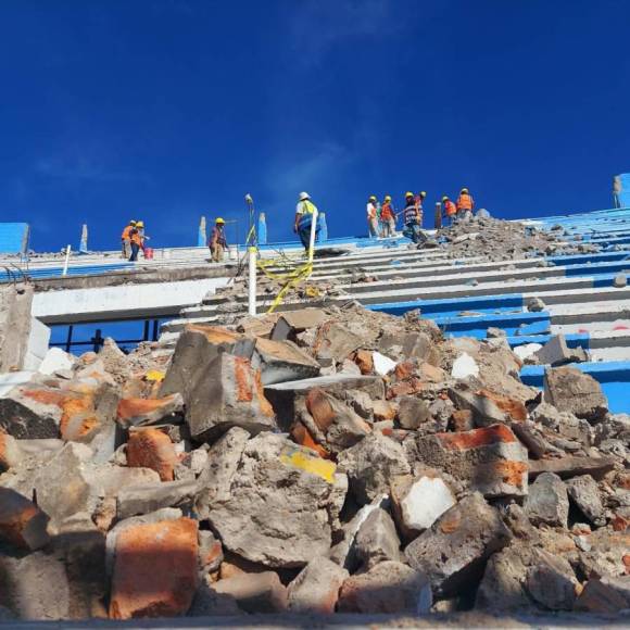 Así van los trabajos de remodelación en el estadio Nacional