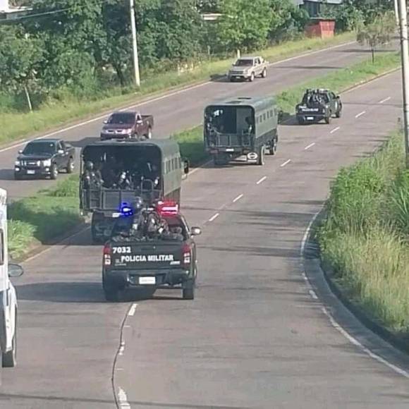 En camiones y caravana fue traslado de reos de batallón a Támara