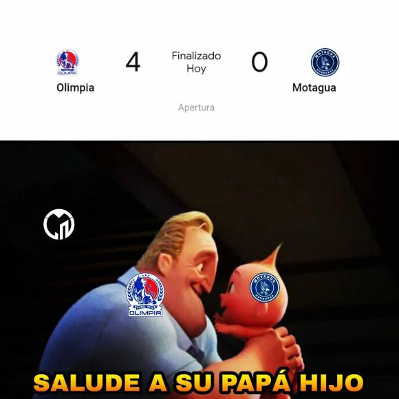 Los imperdibles memes que destrozan a Motagua tras humillante goleada ante Olimpia