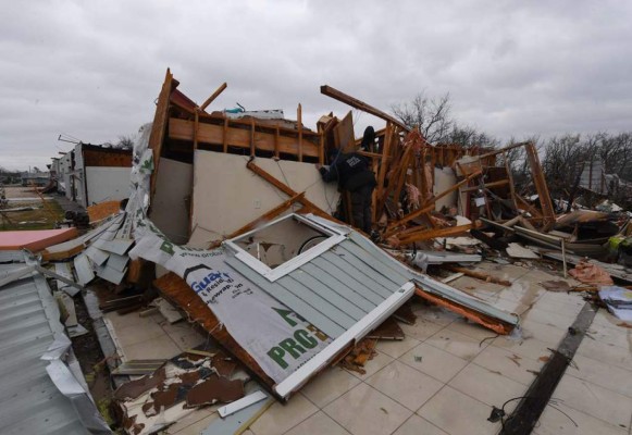 Las imágenes que dejó el primer golpe destructor del huracán Harvey en Texas