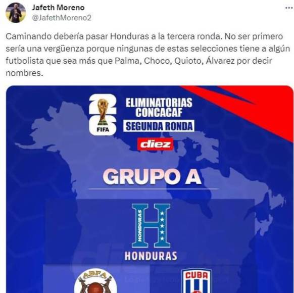 Grupo de Honduras en eliminatoria: Así reaccionan los medios