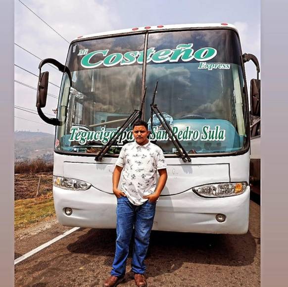 Jostin Vásquez, el joven que conducía bus con migrantes accidentado en Copán