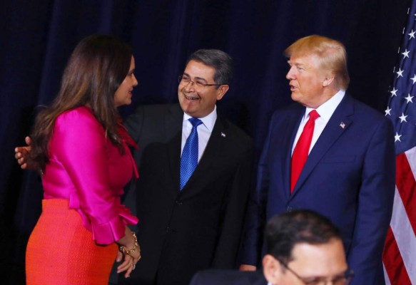 FOTOS: Así fue el histórico cara a cara entre Juan Orlando y Donald Trump