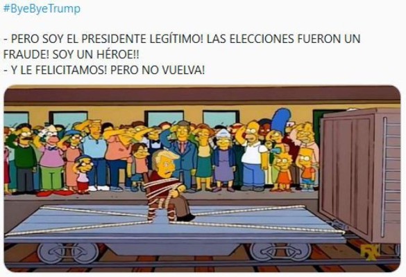 ¡Adiós Trump! Los divertidos memes por su caótico mandato en EEUU