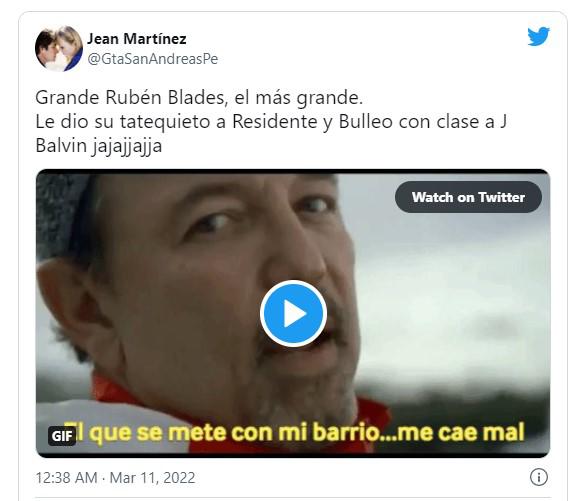 El rap de Rubén Blades deja imperdibles memes contra J Balvin