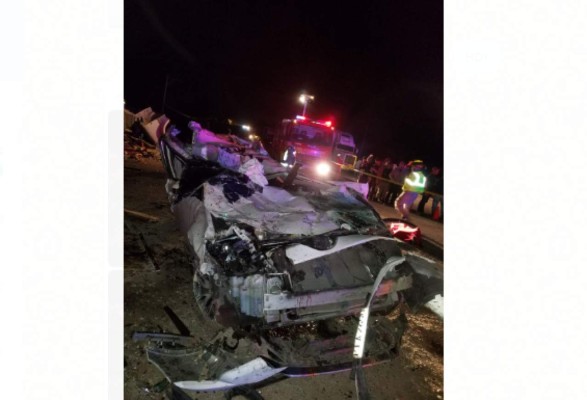 Las imágenes del fatal accidente que dejó al menos 8 muertos en Las Mercedes, Comayagua