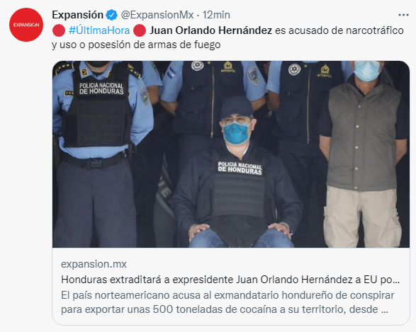 Así informó el mundo la decisión de la CSJ de ratificar extradición de JOH