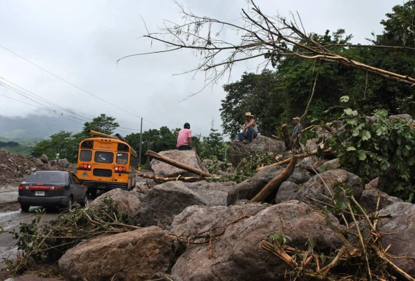 Los desastres provocados por tormenta tropical Nate en Honduras