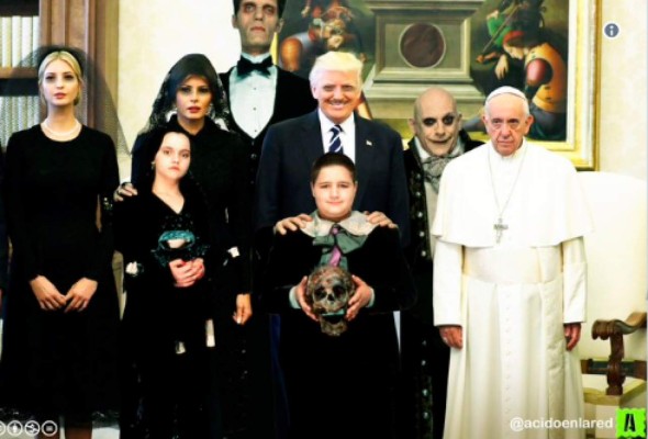 Los chistosos memes que dejó el encuentro entre Trump y el papa Francisco