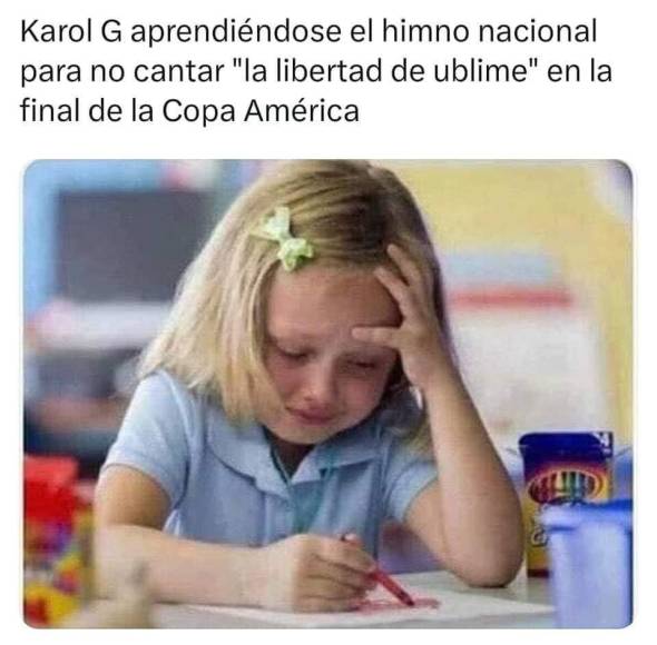 Los memes que dejó la actuación de Karol G en la final de la Copa América 2024