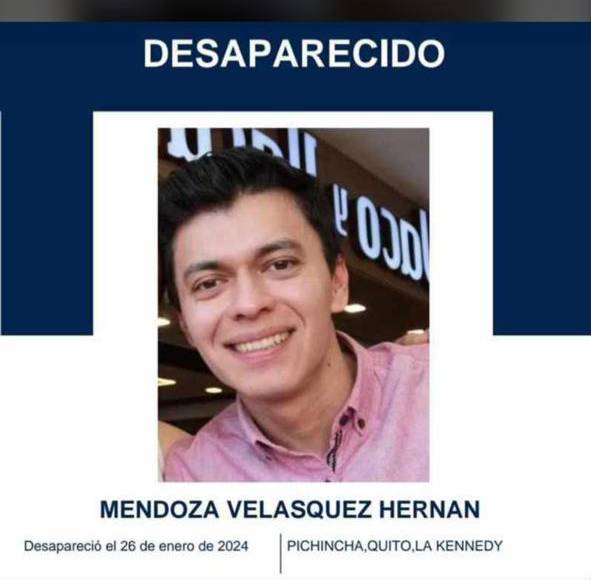 Hernán Mendoza: ¿qué pasó con el joven desaparecido en Ecuador?