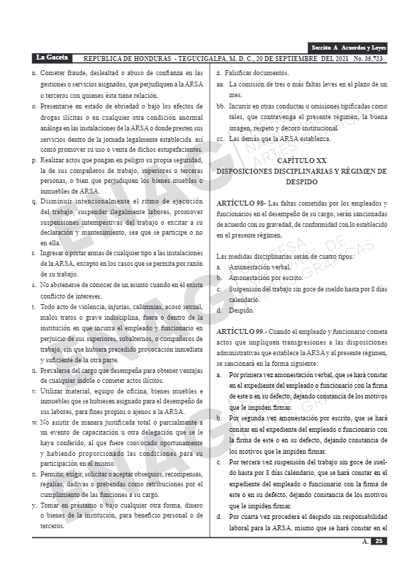 ¿En qué faltas incurren empleados de Arsa por fiestas con alcohol?