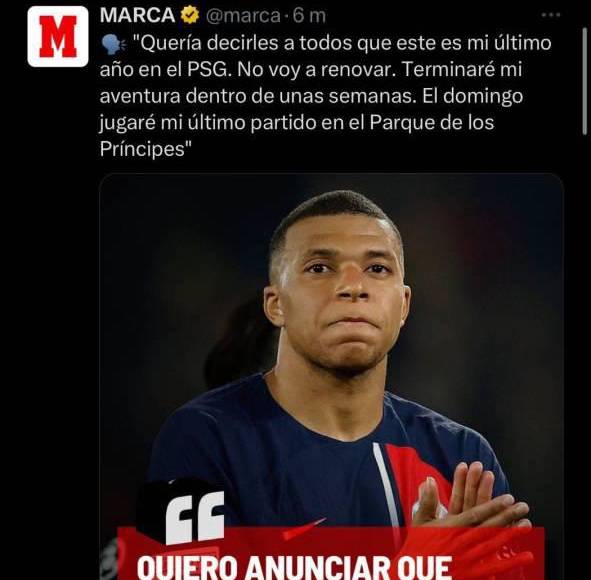 Mbappé se despide del PSG: Lo que dicen los grandes medios y periodistas