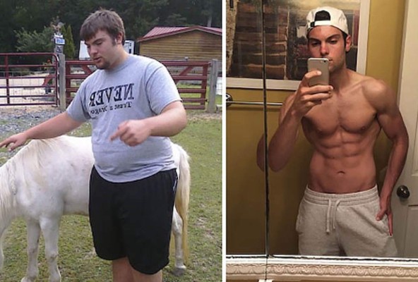 Fotos inspiradoras del antes y después de obesos que bajaron de peso