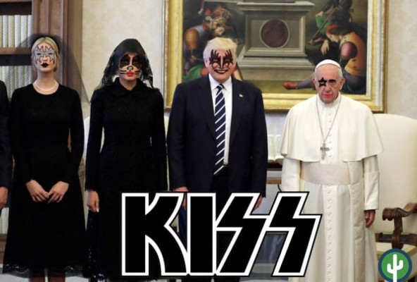 Los chistosos memes que dejó el encuentro entre Trump y el papa Francisco