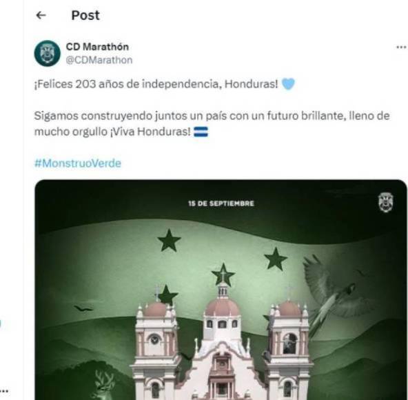 Cinco clubes de Europa sorprenden y felicitan a Honduras por Día de la Independencia