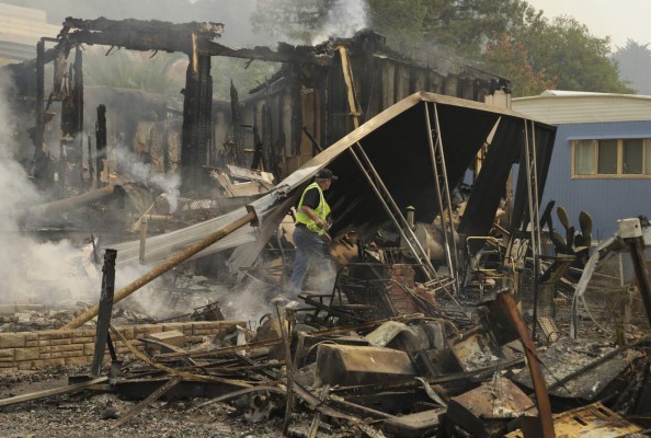 Fotos: Las impactantes imágenes que dejó en incendio en zona vinícola de California, EEUU