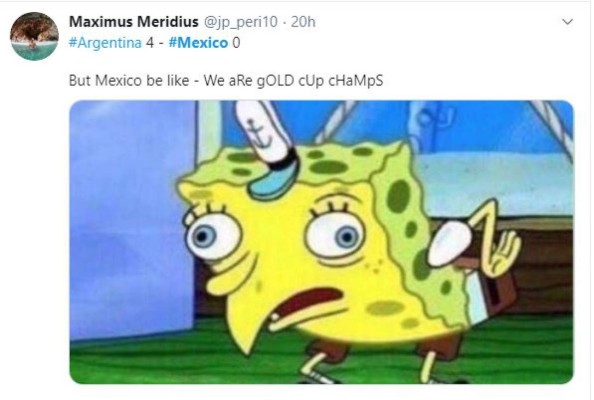 Crueles memes de la goleada que Argentina le dio a México