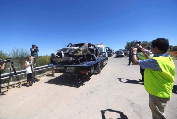 Las tristes imágenes del accidente en el que murió el exjugador del Real Madrid, José Antonio 'La Perla' Reyes