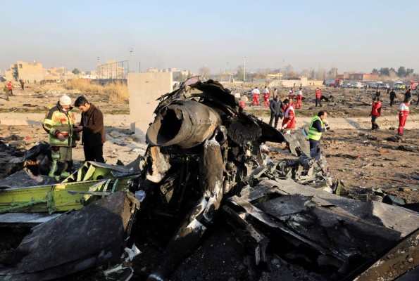 FOTOS: La pista del disparo accidental de misil en el siniestro aéreo en Irán