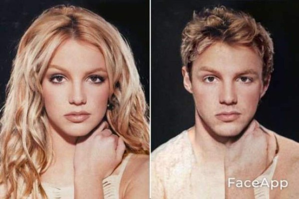 FOTOS: Así lucen los famosos al 'cambiar de sexo' con FaceApp