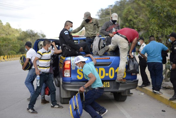 Niños, discapacitados y ancianos, los otros integrantes de la caravana migrante