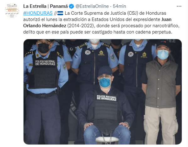 Así informó el mundo la decisión de la CSJ de ratificar extradición de JOH