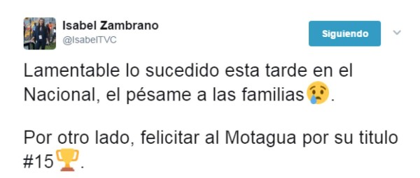 Así lamentaron los famosos hondureños la tragedia de la Gran Final del fútbol   