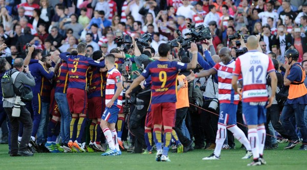 FOTOS: Así celebra el Barcelona su triunfo en la Liga Española