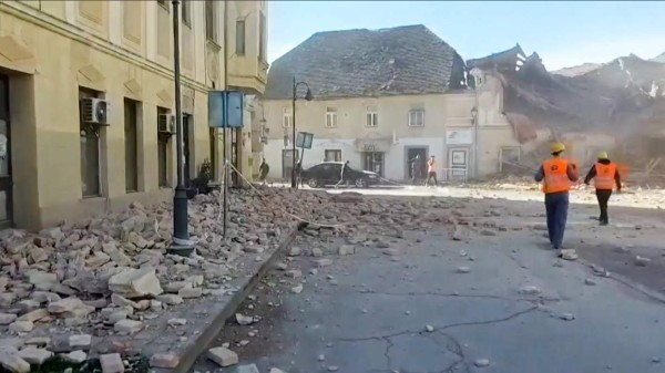 Muertos, heridos y severos daños: El saldo del potente sismo en Croacia (FOTOS)