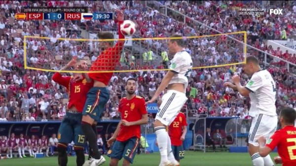 Los memes que desató la mano de Piqué durante el partido de España ante Rusia en los octavos