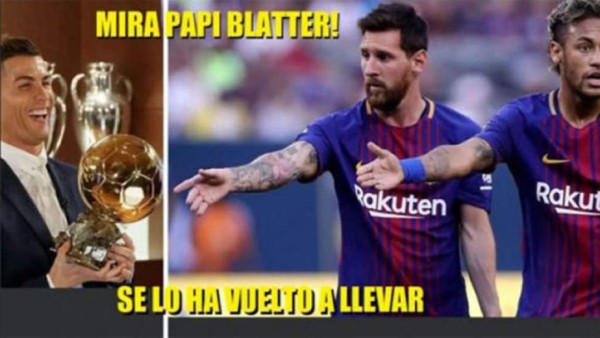 Los mejores memes que nos dejó el quinto Balón de Oro para Cristiano Ronaldo