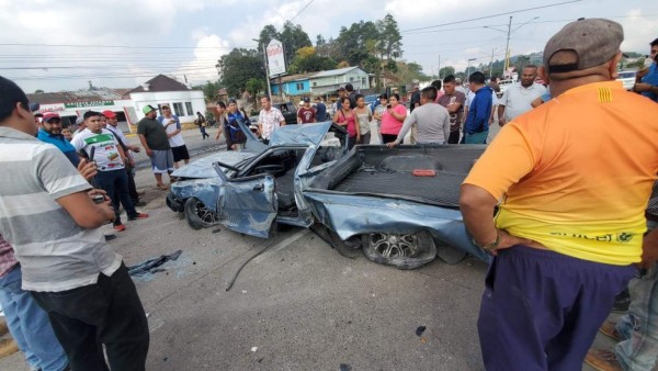 Impactantes fotos del aparatoso accidente de rastra en Siguatepeque